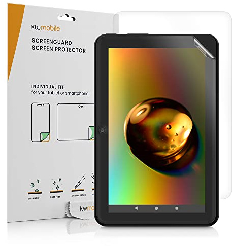 kwmobile 2x Tablet Schutzfolie kompatibel mit Amazon Fire 7 7 (2022) Folie - Full Screen Protector - Tablet Displayfolie entspiegelt