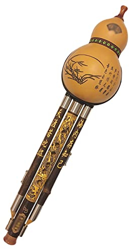 Dreifarbiger Pfeifenkürbis Kürbisflöte In C-Dur B Geschenke Für Freunde Und Älteste Nicht Leicht Zu Verformen Und Zu Knacken Präzises Schallloch (Color : Brown, S : B-Flat)