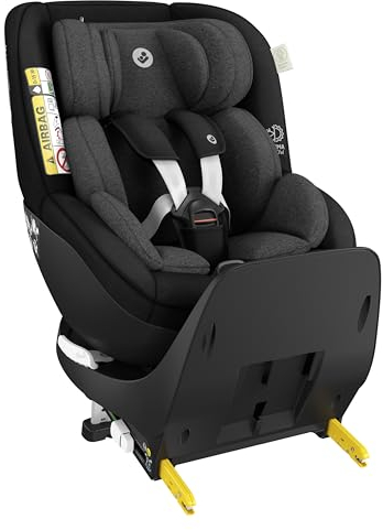Maxi-Cosi Mica Pro Eco i-Size, Silla de coche isofix giratoria 360º, de 0-4 años, 40-105 cm, ClimaFlow, Protección frente a impactos laterales G-CELL, tejidos 100% reciclados, Authentic Black