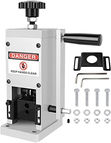 FAHKNS 0.06-0.98 inch (1.5-25mm) Drill Powered Manual Wire Stripping Machine for Scrap Cable, Copper Recycling, Wire Stripping Machines, Tool Machine for