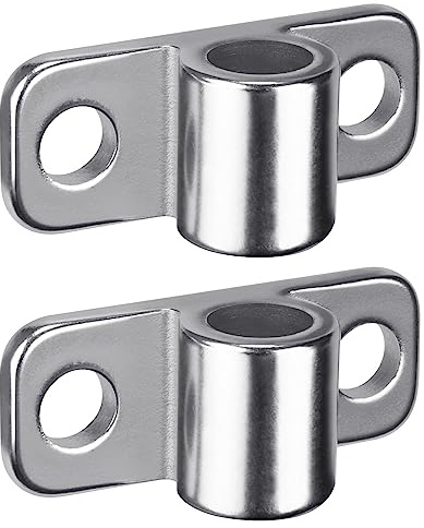 Insaga Torscharnier, 2 Stück Shwerlast Gartentor Augenscharnier Platte mit 16mm Loch (100 x 35mm) Edelstahl Metall Zauntor Torangel Torband für/Bauernhoftor/Feldtor/Holzzaun, Horizontal