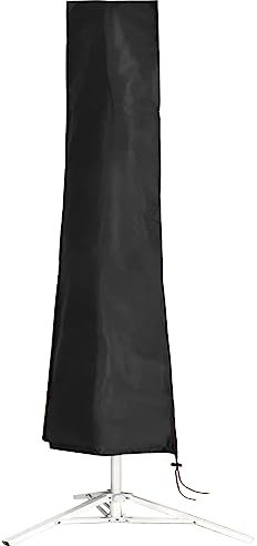Waterproof Parasol Cover Oxford Fabric 210D Parasol Cantilever Cover use Large Patio Umbrella Cover Parasol Protective Cover zipped For 2 To 4.0m Garden Outdoor Umbrella Black (Size : 175x32/38cm)