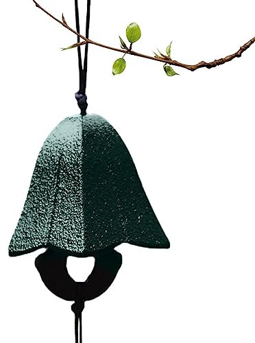 Rianpesn Campanelli eolici per Esterni,Campanelli eolici in ghisa al di Fuori del Giapponese - Ornamento da Esterno antiruggine appendibile dal Suono Rilassante per Porta, Cortile, terrazza, Camera