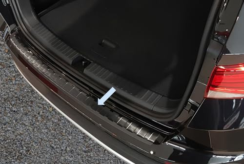 Ladekantenschutz Edelstahl schwarz Graphit kompatibel mit Seat Ateca und Cupra Ateca ab Baujahr 04.2016-3245041