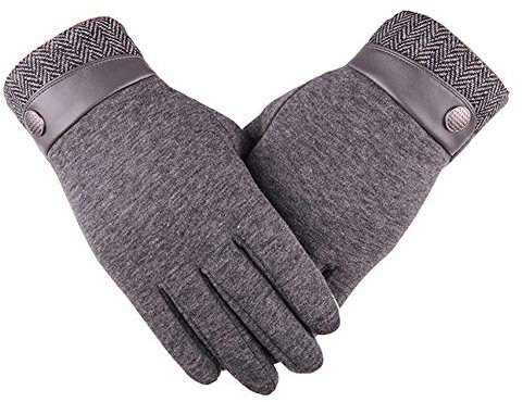 FLYIFE Unisex-Erwachsene Fäustlinge Herren Handschuhe Warme Handschuhe Handschuhe Winter Warm Sehr Modern Lässig Im Kalten Winter Baumwolle Mode Schwarz/Gray/M