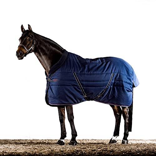 Horseware Rambo Cosy Stable 100g - Navy/Burgundy, Größe:80