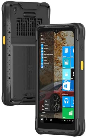 RUGLINE Mini Tablette Windows 10 IOT Jasper Lake N5100 de 6,5, 8 Go de RAM/128 Go de ROM, 4G LTE, GPS, NFC, SIM Unique 8000 mAh, étanche IP67