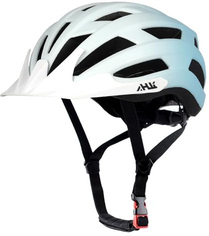 Youth Kids Road Bike Helmet, Lightweight and Adjustable Boys Girls Bicycle Helmet for Teen Age 8-10-12-14 Years, Cycling Helmet with 2 Detachable Visor (SkyBlue Gradient, M)