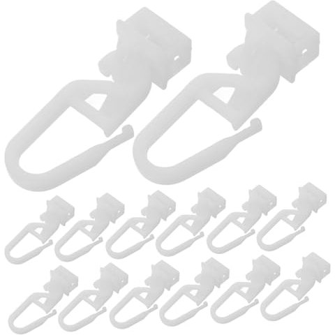 MERRYHAPY 36pezzi Ganci Per Tende Accessori Pratici Per Tende Da Doccia e Gazebo Facile Installazione e Resistente Per Uso Domestico e Esterno
