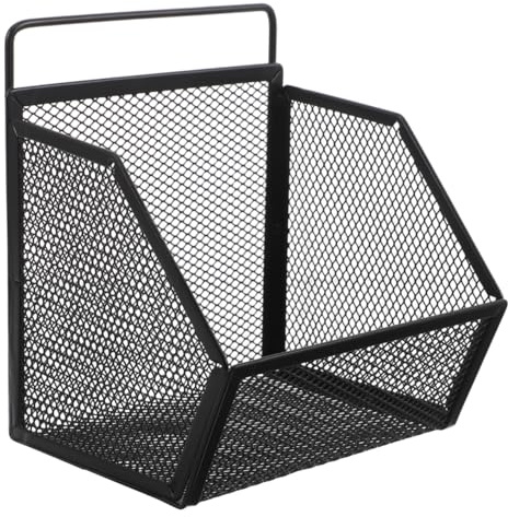 HYTROVE Hängeregisterkorb Aus Metall Mit Schräge Öffnung Für Büro Und Home-Office Wand-Aktenhalter Als Dokumentenhalter Und Schreibtisch-Organizer Zur Effizienten Ablage