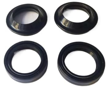 Sceaux d'huile de Fourche 33-46-11 et Couvre-poussières compatibles avec Le CA250 Regal DD250 Phoenix 250 Jinlun Texan 250 QJ250-3 MOTOCYCLES(Full Set)
