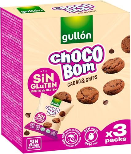 Galletas Choco Bom Mini Cacao Sin Gluten 120g (3x40g) (Paquete de 5)