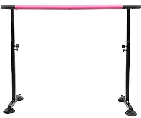 Lyftstång för baletträcke, träningsstång i stål med bekväma skumhandtag, 200 kg viktkapacitet .,Pink-2M/6.6FT