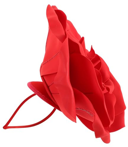 NUSITOU Exaggererad Ros Blomkrona för Kvinnor Stilfullt Bröllopstillbehör och Huvudband för Photoshoot och Födelsedagsfest Lätt och Bekväm Accessoar för Unika Tillfällen