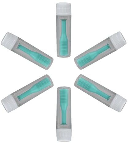Mikikit Set de 6 Piezas Aplicador de Lentes de Contacto con Ventosa y Pinzas, Herramienta Ligera de Abs con Superficie Antideslizante para Uso Diario y Viaje Color Verde