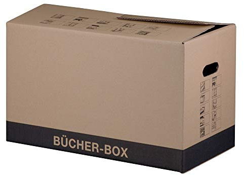 PROREGAL Mega Deal 10x Bücherbox | LxBxH 560x293x339 mm | bis zu 30 kg Tragkraft | doppelwellig | mit Grifflöchern einzeln | braun | Bücherkarton Umzugskarton Aktenkarton
