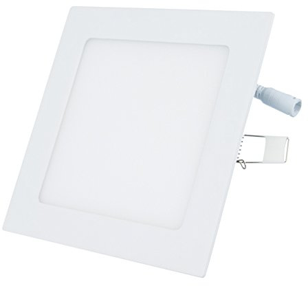 2x LED Panel Quadrat 12W Neutralweiß Leuchte Ultraslim Wohnzimmer Küche Deckenleuchte Einbauleuchte Deckenlampe inkl. Trafo Wand Light