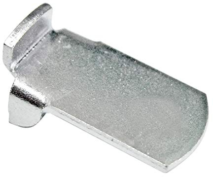 50 Stück HKB Regalbodenträger für Hettich VARI-16mm Schiene mit 10mm Aufnahme, Eisen vernickelt, mit Loch für Schraube zur Arretierung des Regalbodens, Hersteller HKB®, Artikel-Nr. 51381