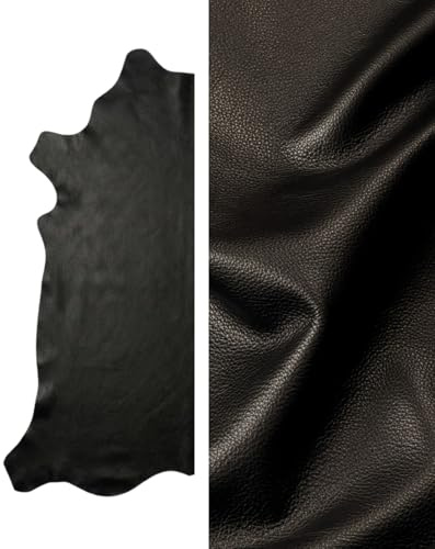 Natürliche Rindslederhaut (schwarz, 3 m²)