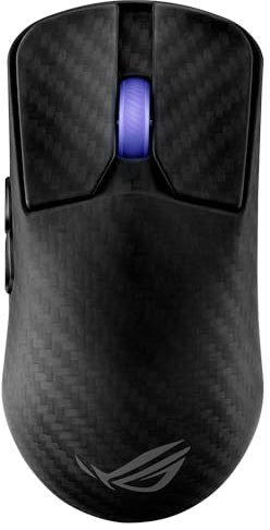 ASUS ROG Harpe Ace Extreme kabellose ESport Gaming Maus (47 Gramm, optischer Sensor ROG AimPoint Pro, 42.000 dpi, optische ROG Micro Switches, Glasmausfüße, ROG Polling Rate Booster 8.000 Hz, schwarz)