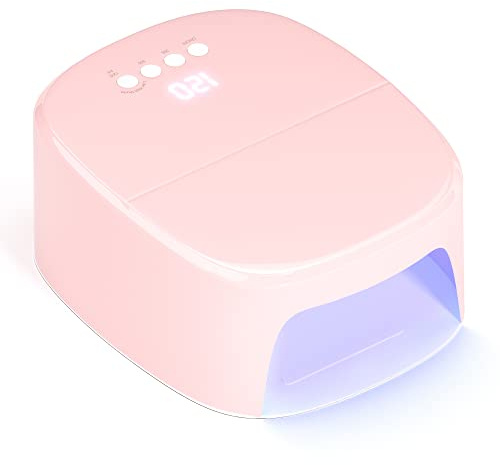 BETE Sladdlös UV-nagellampa, 60 W uppladdningsbart UV-ljus för naglar Trådlös Led-nageltork med USB-port för laddning av telefon och nagelborr, professionell nagellampa för gelnagellack