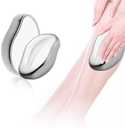 Borrador de pelo de cristal para depilación de cristal para hombres y mujeres, eliminador de pelo de cristal mágico, piel suave y sin dolor, fácil de usar para una piel suave y lisa, negro