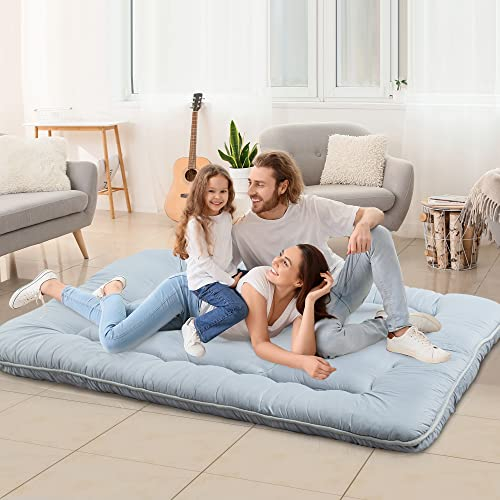 MIRUO Japanische Futon-Matratze, Schlafmatte, Camping-Matratzen für Zelte, Doppel-Matratzenauflage, Futon-Matratzenauflagen, Doppelgröße, Roll-Matratze, Auto, Camping, Matratze, japanische Matratze,