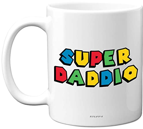 Stuff4 Daddy Birthday Mug Present from Daughter and Son | Itsa Me Daddio, Daddy Birthday Mug Present from Son Daughter, Fathers Day Mug Gifts, Christmas Day Dad Secret Santa Gift
