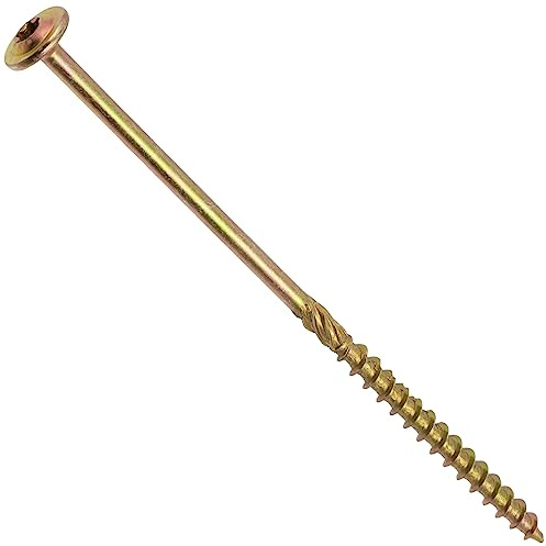 AERZETIX - Lot de 50 Vis à Bois Ø5x120mm à Tête Large Bombée - à Empreinte Étoile T25 - en Acier Zingué - Menuiserie, Contreplaqués, Agglomérés, Mélaminés