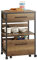 SoBuy Carro de Cocina con 1 cajón móvil Carrito de Servir Multiusos con 1 Estante y 2 Cajones 60 x 45 x 90 cm FKW118-PF ES