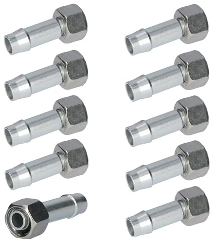 10 Schlauchstutzen M16 M18 M22 für Bremsschlauch 10x4 11x3,5 13x6 Stutzen 10mm 11mm 13mm Druckluftbremse LKW (13x6 X M18x1,5)
