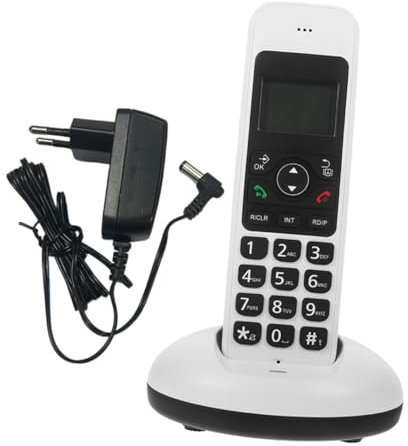 DOITOOL Telefono Cordless Digitale Telefono Cordless Domestico Di Casa Pulsanti Grandi Display Leggibile Funzione Espandibile Adatto Uso Personale e Professionale Design Portatile Wireless
