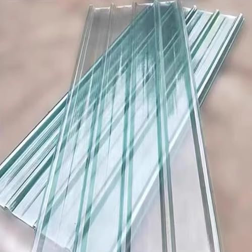 Paneles de fibra de vidrio para cobertizo, resistentes a los impactos, protección solar, láminas de techo corrugadas, placa de iluminación diurna FRP, fácil de cortar (0,9 x 1,4 m, 3 unidades)