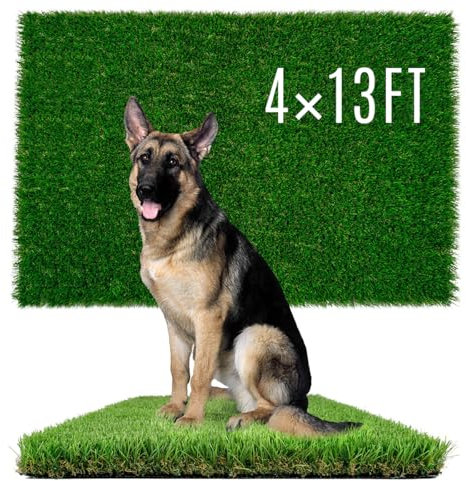 SunTurf Hundegras für Töpfchentraining, Kunstrasen für Hunde, Welpen, künstliche Gras-Pads 1,2 x 4 m, große Hundebedarf, Haustierstreu, Teppiche für Welpentraining