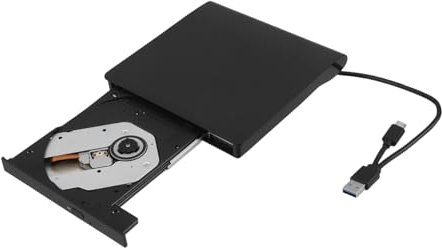 HOMSFOU Lecteur DVD Externe USB Type-c Lecteur DVD pour Ordinateur Portable Graveur De CD pour Ordinateur De Bureau pour Musique Et Films