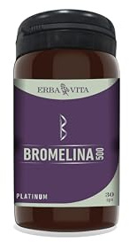 ERBA VITA Bromelina 500 integratore alimentare a base di Bromelina da Ananas, 30 Capsule