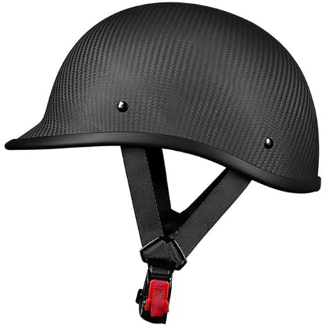 Caschi Jet E Demi-Jet Moto Fibra Di Carbonio Omologato DOTECE Caschi Cromwell Moto Casco Jet Aperto Uomo E Donna Casco Leggero Per Scooter Motorino Casco A Scodella 2,M:57-58CM