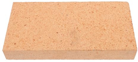 WRITWAA Ladrillo Refractario de Arcilla 23x11,4x4 Cm Aislante para Estufas de Leña, Chimeneas Pequeñas y Hornos, Resistente a Altas Temperaturas Accesorios de Calefacción Exterior