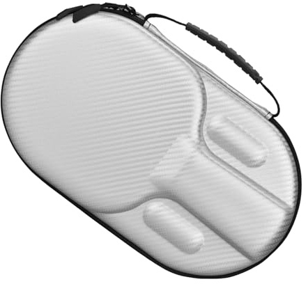 Tischtennisschläger-Koffer, Interner Polsterschutz, 31 X 18 X 6 Cm, Paddel-Ausrüstungs-Organizer Mit Griff, Hartschalen-Aufbewahrungstasche, Sicherer Reißverschluss, Für Vereinsspieler, Schulmannschaf