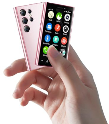 ZOKOE Téléphone Portable 3G-Mini, Petit Smartphone pour Enfants, écran HD de 3 Pouces, 2 Go de RAM + 16 Go de Stockage, Compact, Wi-FI, téléphone débloqué (Rose)