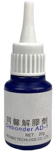 Potente solvente per super colla e agente distaccante adesivo 502 - Solvente multiuso al cianoacrilato e detergente per colla per unghie Rimuove decalcomanie, adesivi, etichette e residui