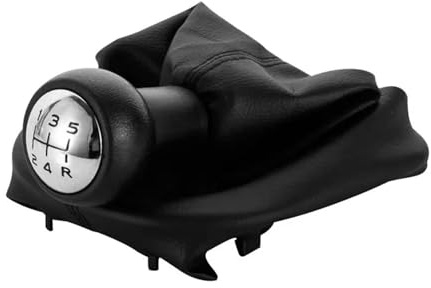 AWGNTQQ Pomos de Palanca de Cambios Pomo Cambio Marchas 5 Velocidades Para Peugeot Para 207 Para 307 Para 406 Funda Protectora PU Para Palanca Cambios