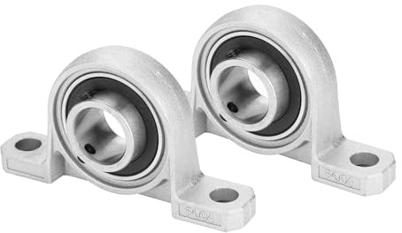 DEWIN Cuscinetti con Supporto,supporto Cuscinetto KP004 Foro 20mm Cuscinetti Del Blocchetto Di Cuscino Foro Flangia Auto Regolazione Automatica Supporto Montato Al Centro | Cuscinetti a Sfera con Supporto,Cuscinetti in Lega di Zinco,con Solida Base in Ghisa (20mm)