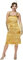 Karnival Costumes 81344 Gold Flapper Costume, Women, Large