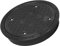 KM Schachtdeckel mit Rahmen DN315/Ø 315mm Schwarz - Polypropylen (PP) - Kindersicherung mit Edelstahlschrauben - Kontrollschacht