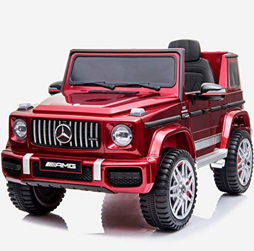 Licensed G63 12V Children’s Ride On Jeep with 2.4G Bluetooth Parental Remote Control - Red | Outdoor Toys | 2.4G Bluetooth Parental Remote Control, Opening Doors