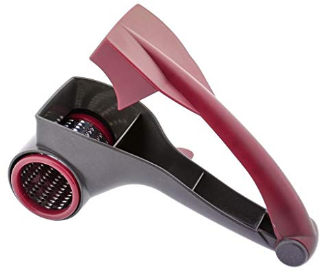 Jata AC51 - Rallador de Quesos, Rallador de Quesos de Cocina Manual, Acero Inoxidable, 3 Tambores, Apto Lavavajillas