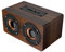 Vintage Radio Retro Bluetooth Speaker - Enceinte sans Fil Portable en Bois Bluetooth 4.2 avec Radio FM, réveil, Carte TF, Aux, Son Puissant et Caisson de Basses, pour la Maison en Plein air