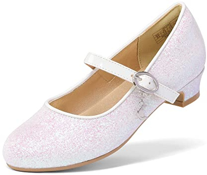 DREAM PAIRS Kids Ballerine Bambina Scarpe Bambina Eleganti con Tacco Festa Principessa Lucida Piatto Scarpe