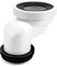 QWORK® 100mm Toilet Offset pan Connector PVC Waste Pipe Connector